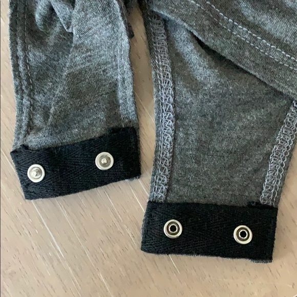 NWOT grey and black lace up longsleeve bodysuit!!! - Picture 4 of 4